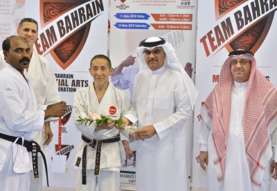 الخياط يشهد المعسكر التدريبي للكاراتيه ويشيد بالنجاح