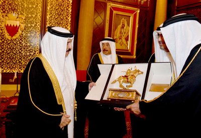 جلالة الملك المفدى يستقبل أهالي المحافظة الجنوبية	