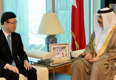 حميدان يلتقي السفير الياباني الجديد