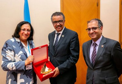 الوزيرة "الصالح" تلتقي بالمدير العام لمنظمة الصحة العالمية
