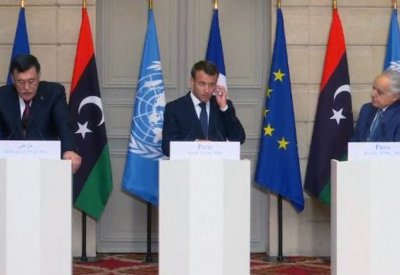 ماكرون: جميع الأطراف الليبية وافقت على بيان باريس