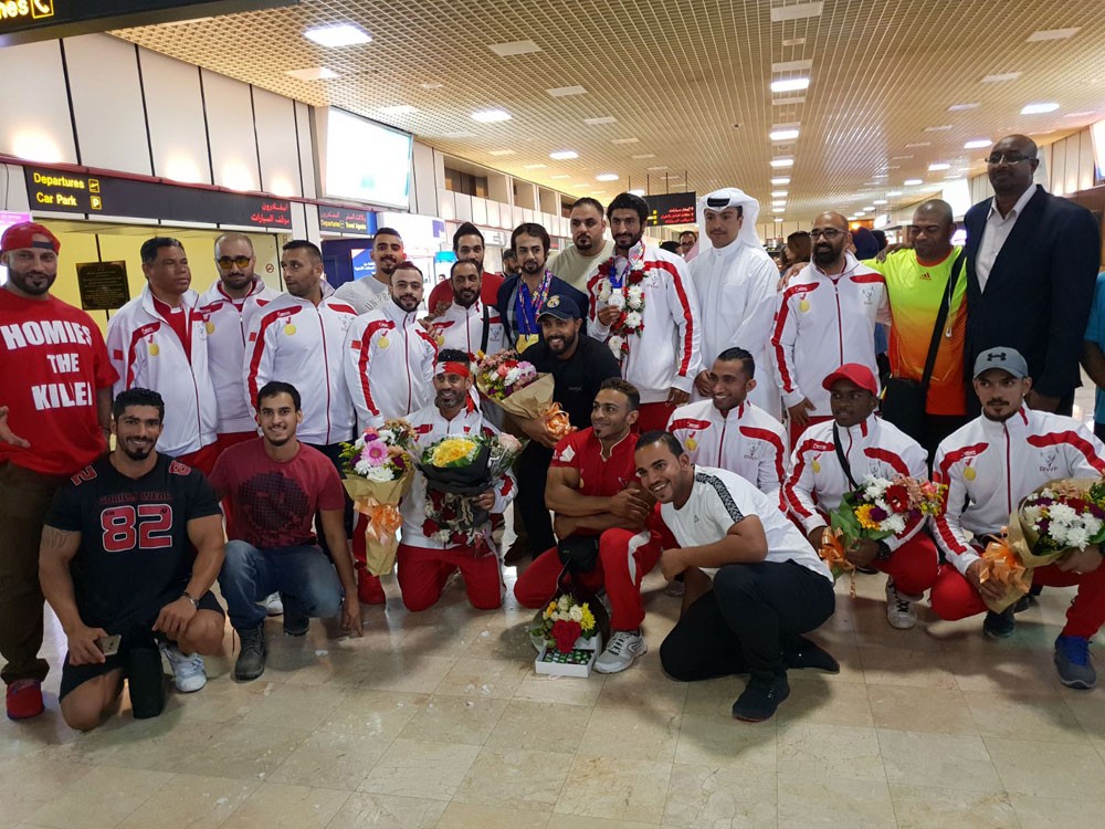 منتخب بناء الأجسام يعود لأرض الوطن