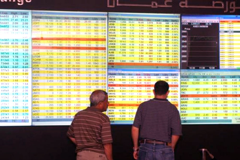 نخفاض الاستثمار الأجنبي في البورصة الأردنية