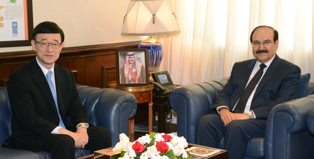 ميرزا يستقبل سفير اليابان الجديد