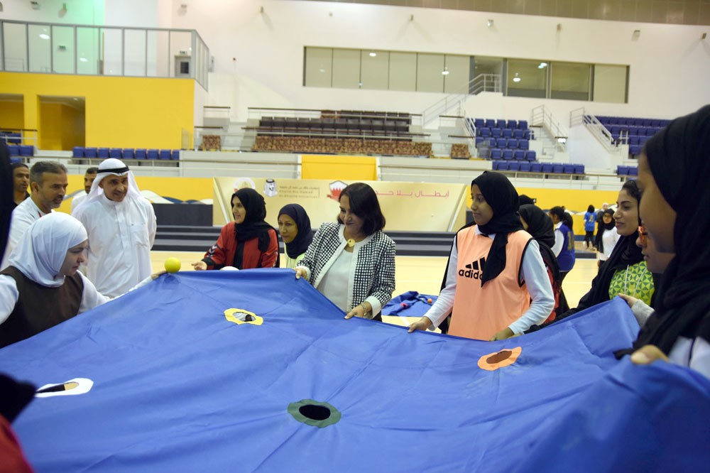 إقامة اليوم الرياضي لذوي الإعاقة لمدارس البنات الإعدادية والثانوية