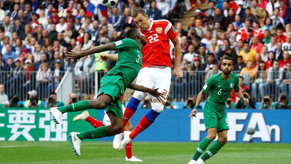 المنتخب السعودي ينهار ويخسر بخماسية أمام روسيا