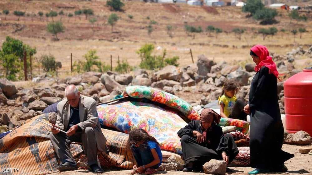 الأمم المتحدة: فرار 45 ألف نازح من حرب الجنوب السوري