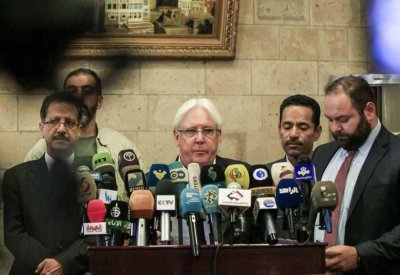 غريفيث يتحدث عن "مفاوضات مثمرة" مع الحوثي