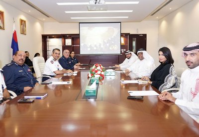 مديرية المحرق : اجتماع تنسيقي بين "شرطة و بلدية المحرق" لبحث أوجه التعاون المشترك بين الجانبين