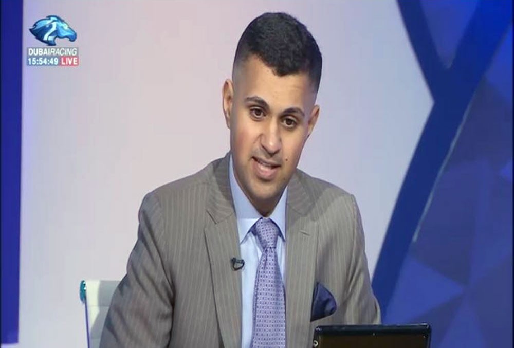 حسن الصددي يشارك بتحليل سباقات الخيل على قناة دبي ريسنغ