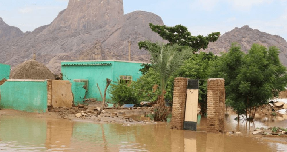 فيضانات السودان تقتل امرأة.. وتدمر عشرات المنازل