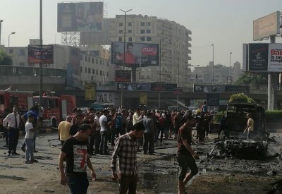 9 إصابات إثر انفجار سيارة جنوب القاهرة