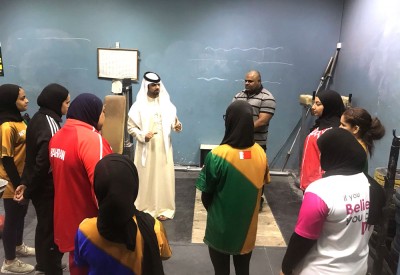 الغانم يزور تدريبات منتخب رفع الأثقال للسيدات