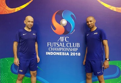 البحار وإدريس يشاركان في إدارة نهائي بطولة آسيا للأندية لكرة الصالات