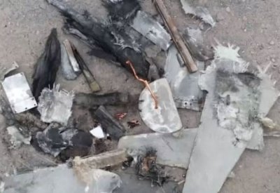 الجيش اليمني يسقط طائرة درون حوثية في حيران