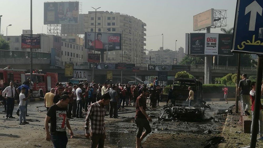 9 إصابات إثر انفجار سيارة جنوب القاهرة