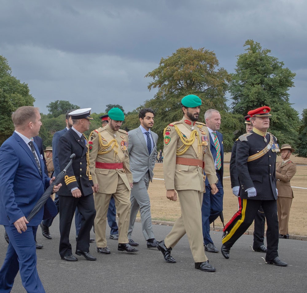 سمو الشيخ ناصر وسمو الشيخ خالد بن حمد يزوران أكاديمية ساند هيرست العسكرية