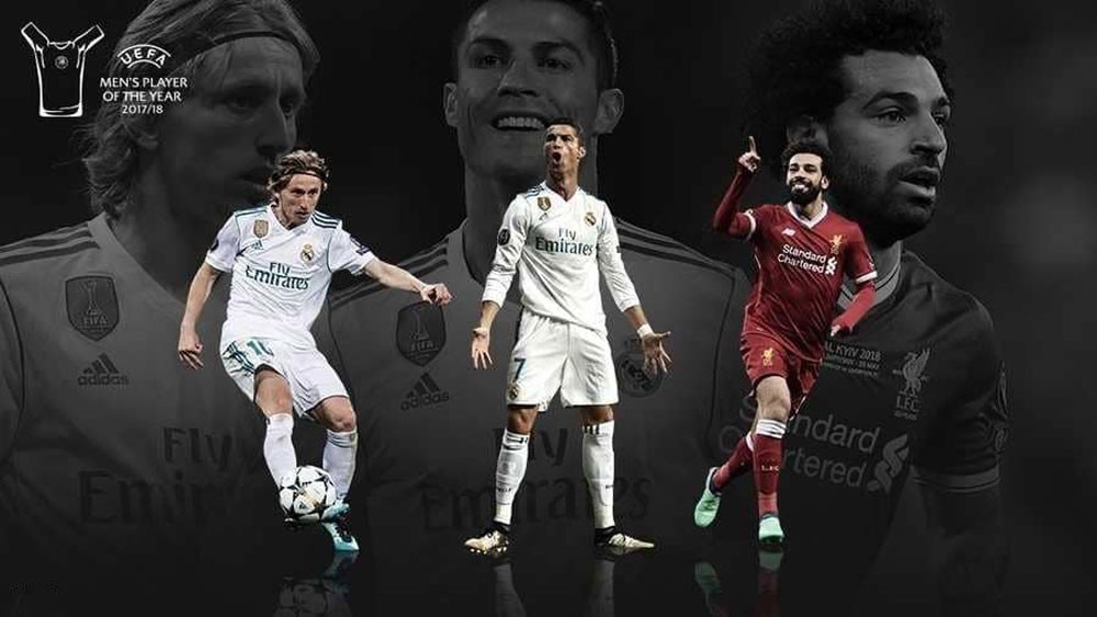 صلاح مع رونالدو ومودريتش بالقائمة النهائية للأفضل في أوروبا