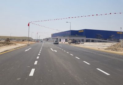 الأشغال" تنتهي من إنشاء منفذ جديد للمنطقة الصناعية والتجارية بسلماباد