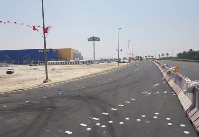 "الأشغال" تنتهي من إنشاء منفذ جديد للمنطقة الصناعية والتجارية بسلماباد