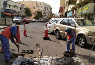 تنظيف 51 ألف فتحة تصريف لمياه الأمطار