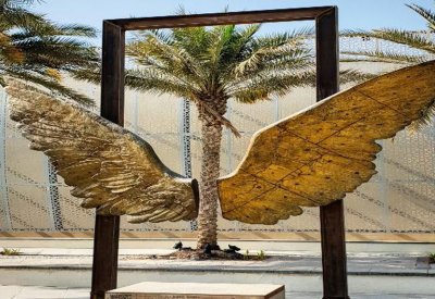 منحوتة "أجنحة المكسيك" للفنان خورخي مارين تزور الإمارات
