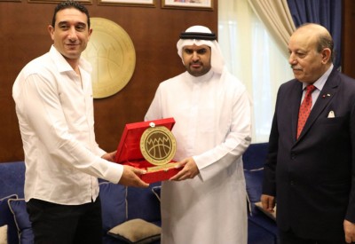 سمو الشيخ عيسى بن علي يستقبل رؤساء وفود التصفيات الآسيوية