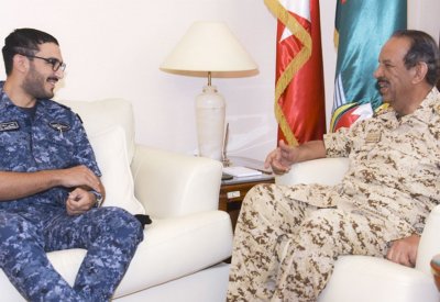 "القائد العام" يستقبل سمو النقيب بحري الشيخ عيسى بن سلمان بن حمد آل خليفة