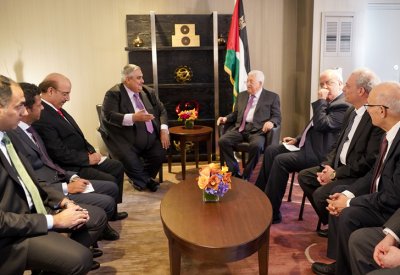 وزير الخارجية يلتقي الرئيس الفلسطيني