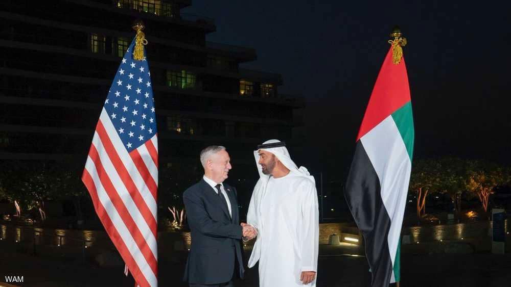ولي عهد أبوظبي يلتقي وزير الدفاع الأميركي