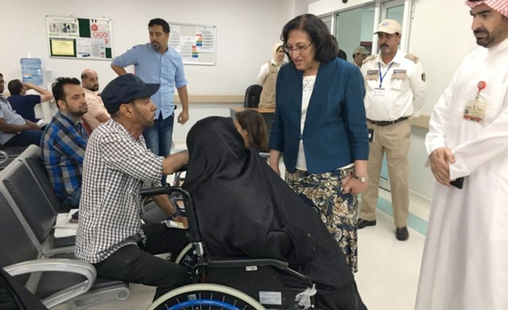 وزيرة الصحة تتفقد قسم الطوارئ بمجمع السلمانية الطبي