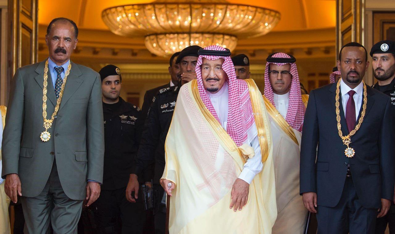 الملك سلمان يرعى اتفاقية السلام بين إريتريا وإثيوبيا