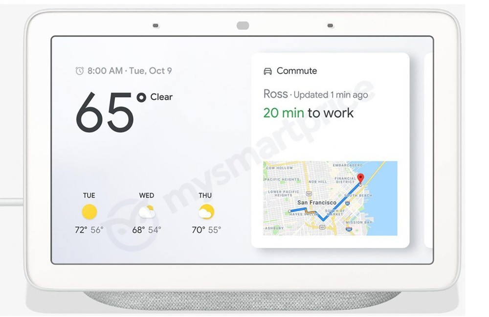 تسريب صور رسمية للشاشة الذكية Google Home Hub القادمة من جوجل
