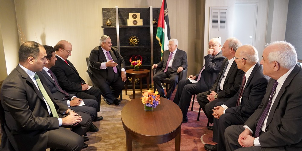وزير الخارجية يلتقي الرئيس الفلسطيني