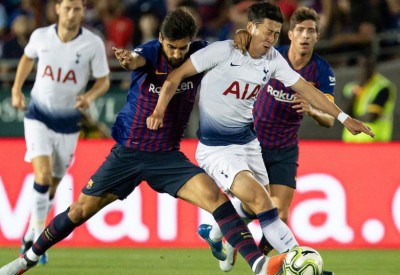 توتنهام يستدرج برشلونة في أقوى قمم دوري أبطال أوروبا