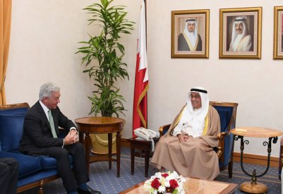 سمو نائب رئيس الوزراء يستقبل السير آلن دنكن والسير جيفري تانتم