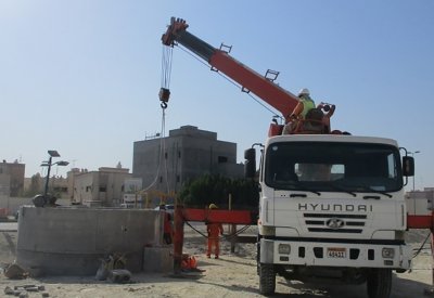 الأشغال: 73% الإنجاز في شبكة عراد للصرف الصحي بمجمع 241
