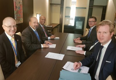 وزير المالية يجتمع مع رئيس بنك BNP Paribas