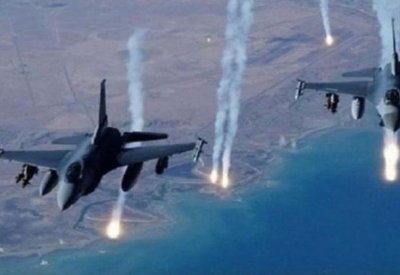 التحالف يغير على مواقع داعش شرق الفرات