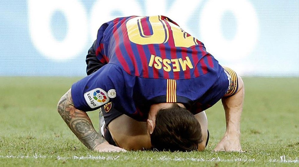 ميسي "الغاضب" : شباك برشلونة تهتز من أول محاولة