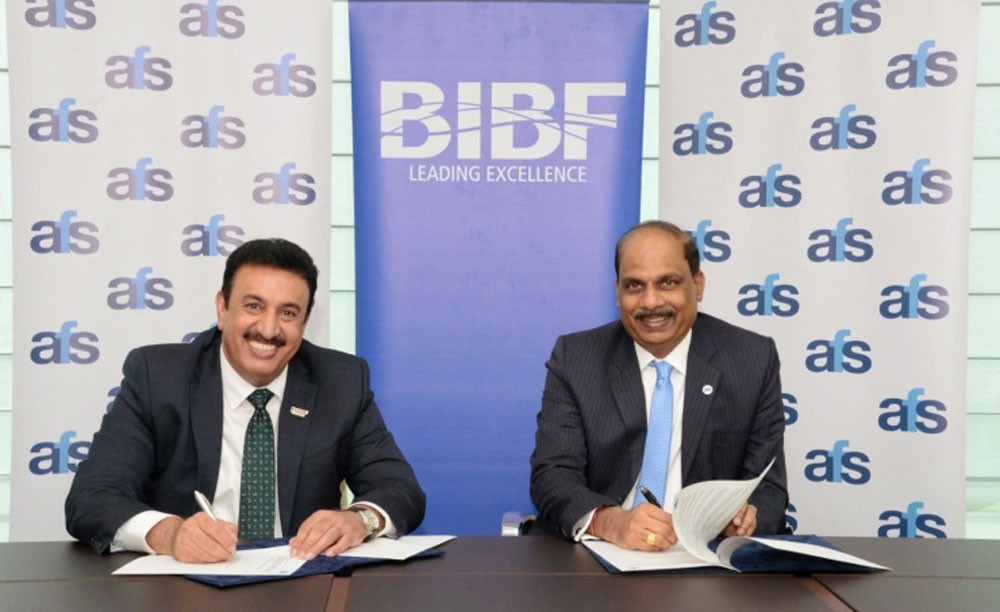 (BIBF) و(AFS) توقعان مذكرة تفاهم لإطلاق "أكاديمية المدفوعات"