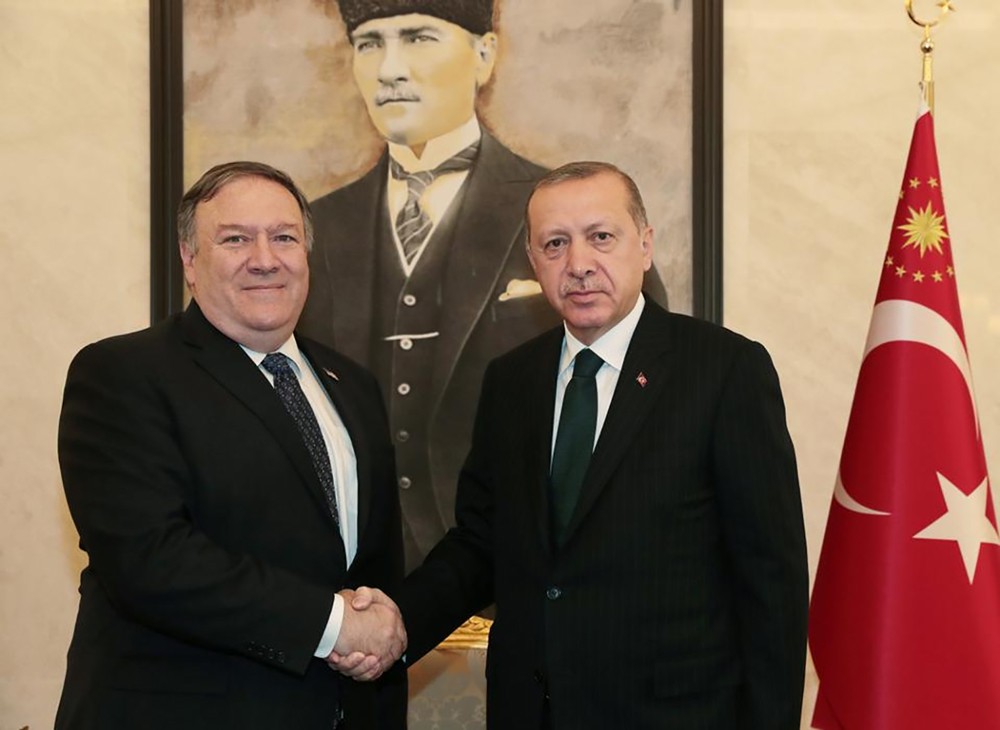 أردوغان يستقبل بومبيو في أنقرة
