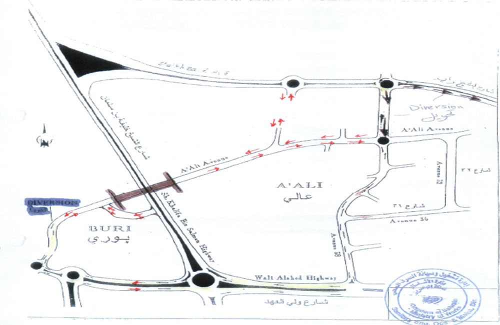 غلق كلي لنفق بوري