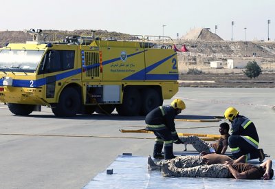 قوة دفاع البحرين: تنفيذ تمرين خطة الطوارئ بمعرض البحرين للطيران 2018‎