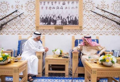  الملك سلمان يستقبل الشيخ محمد بن زايد