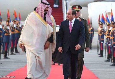  الرئيس المصري يستقبل ولي العهد السعودي بالقاهرة