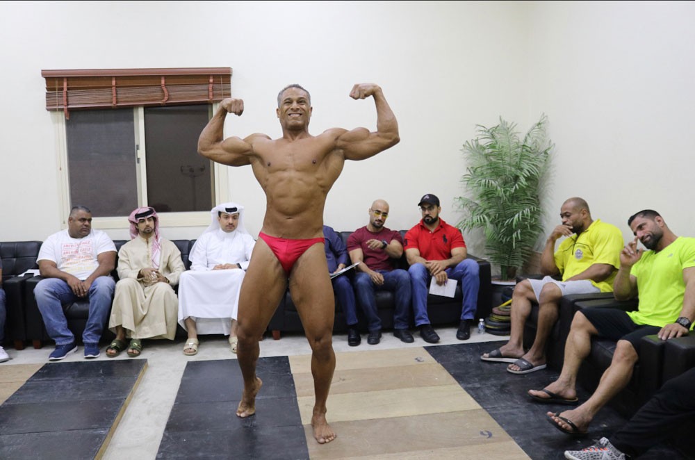 فحص الفني للاعبي المنتخب الوطني لبناء الأجسام
