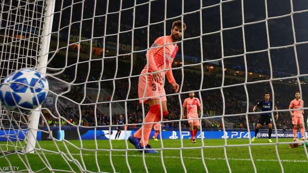  برشلونة يعود بالتعادل من أرض انتر ويبلغ دور الـ16
