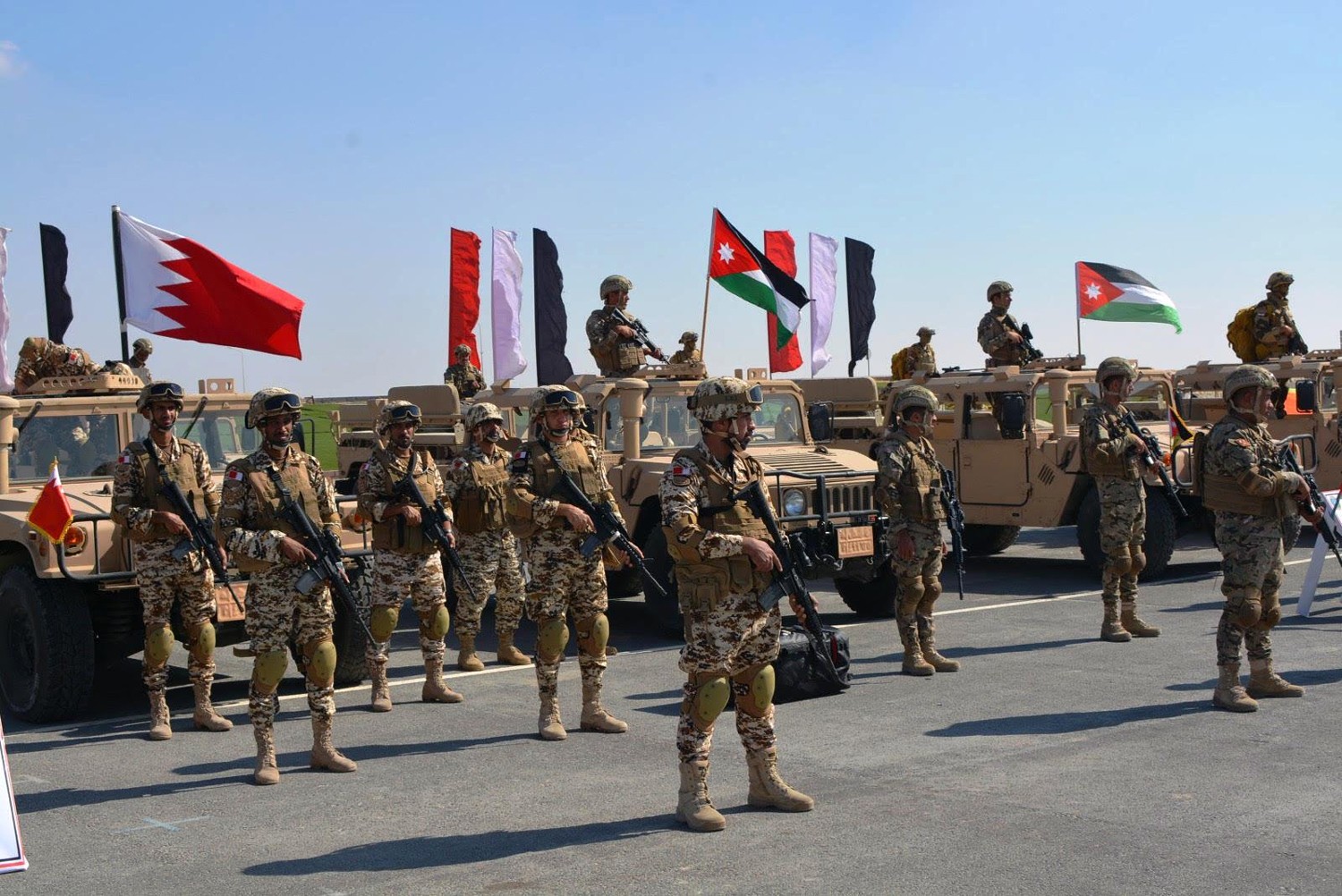 قوة دفاع البحرين تشارك في التمرين المشترك درع العرب -1‎
