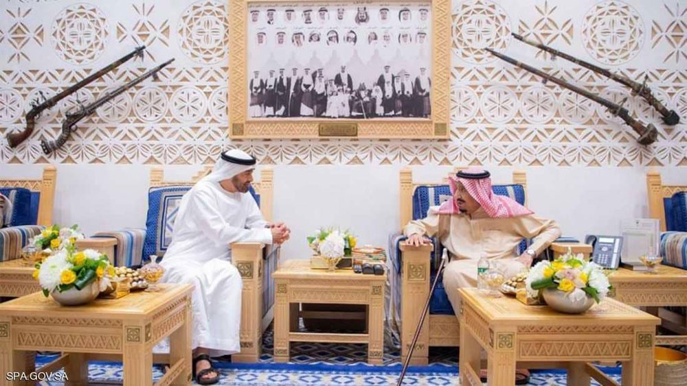  الملك سلمان يستقبل الشيخ محمد بن زايد
